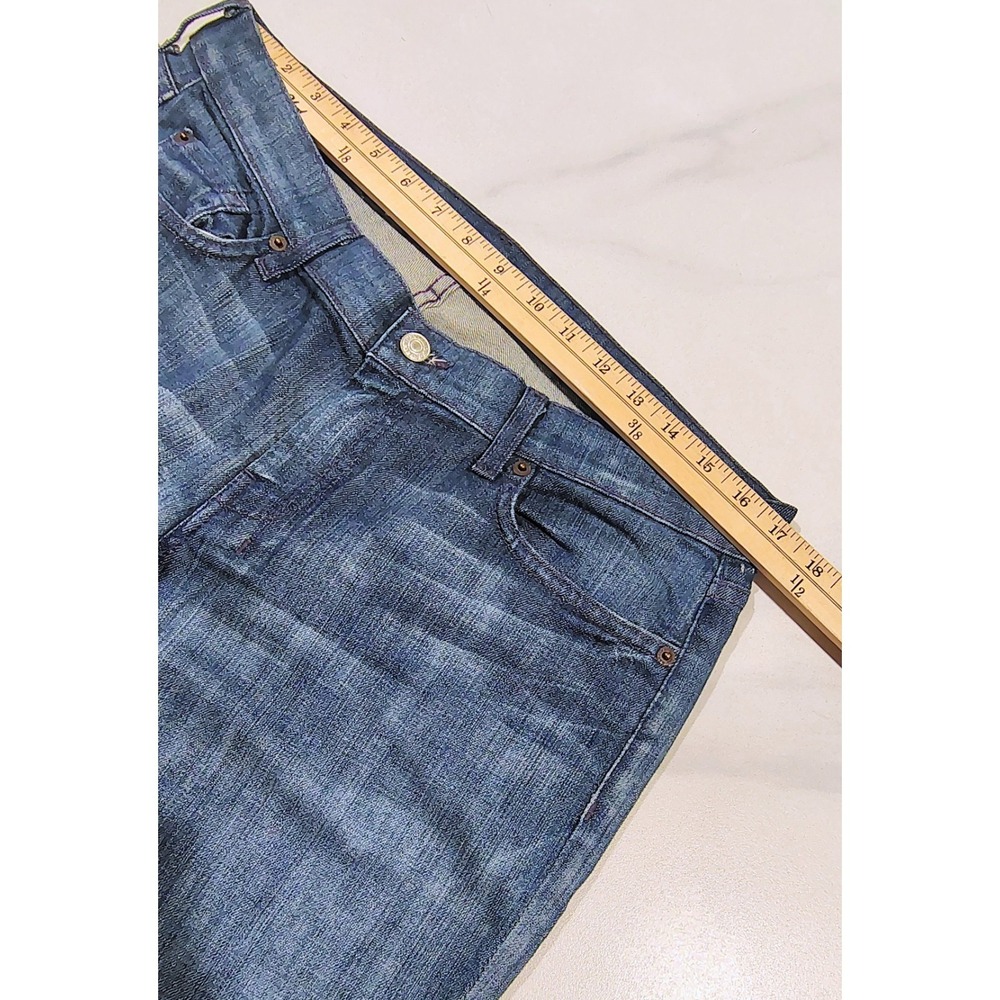 7 For All Mankind Dojo Women Bootcut Flare Jeans Blue Size 32 Mid Rise Denim USA - Picture 13 of 16
